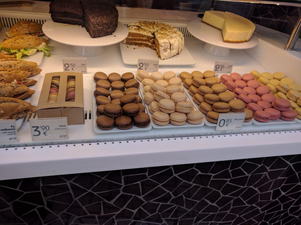 McDonald's Spain macaroons selection