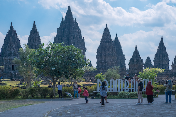 Prambanan view of all towers