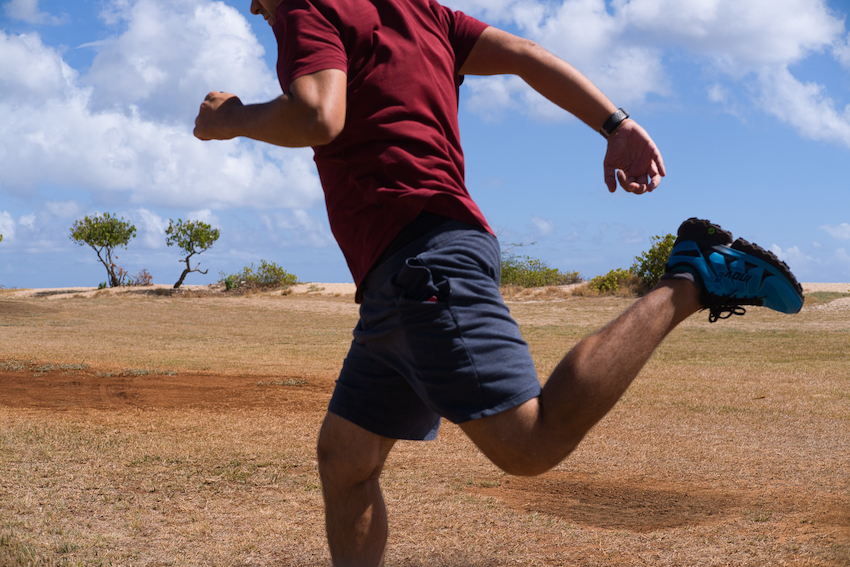 Inov-8 trailfly ultra 300 running in the travel shoes