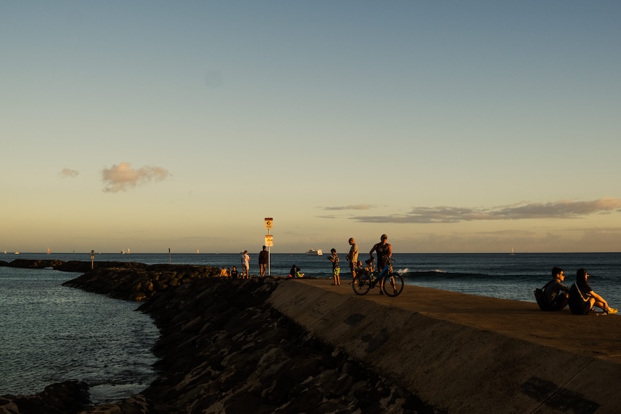 Enjoying a hassle-free international travel makes sunset more lovely