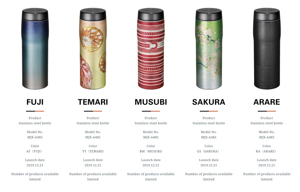 Japanese inspire design of Tiger Flasks
