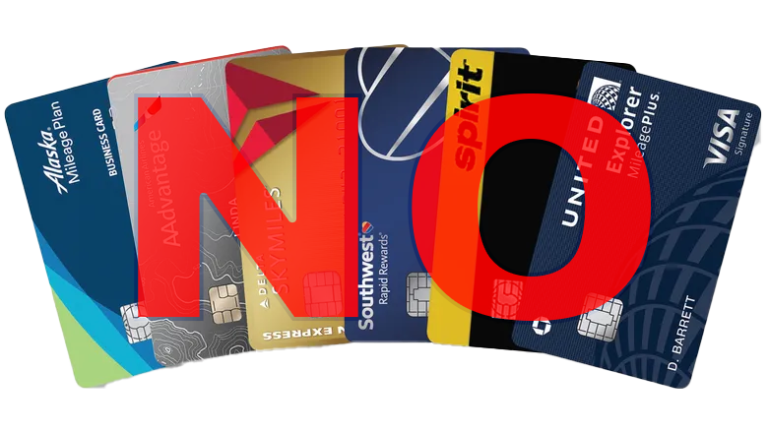 TIght budget avoid Airlines Credit Cards